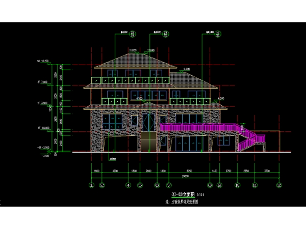 新建别墅建筑设计出图