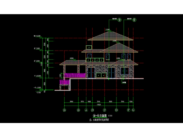 新建别墅建筑设计出图