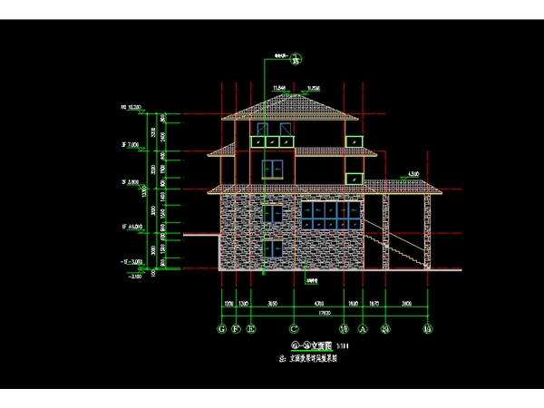 新建别墅建筑设计出图