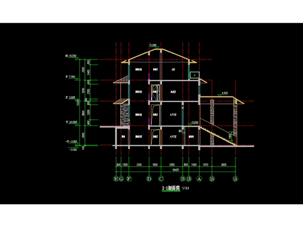 新建别墅建筑设计出图